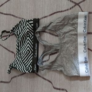 Calvin Klein bralettes lot of 2 sz small